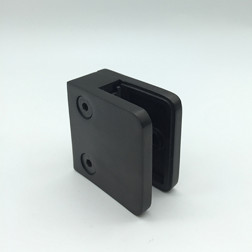 Black Matte Square Glass Clamp