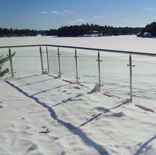 Balcony Pool Staircase Newel Post Glazing Balustrade Railing Post Handrail