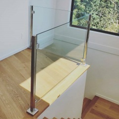 Stainless Steel Square Glass Clamp Square Post Railing