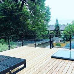 Stainless Steel Square Glass Clamp Square Post Railing