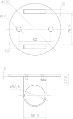 Side Mount Post Base Flange