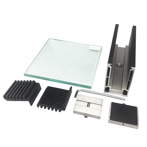 Aluminum U Base Shoe Glass Balustrade