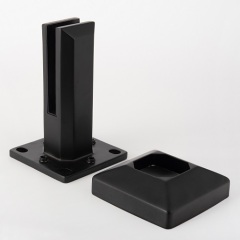 Black Adjustable Glass Railing Spigot