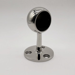 Accesorio de pasamanos de pared con soporte de extremo recto