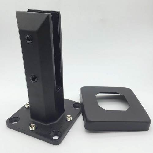 Black Finish Glass Spigot Clamp