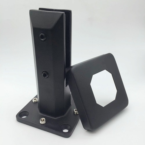 Black Finish Glass Spigot Clamp