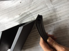 Base para barandilla de vidrio de balcón de aluminio, sin marco, pasamanos de balaustrada de vidrio, barandilla de vidrio con canal en U de aluminio para escaleras de patio