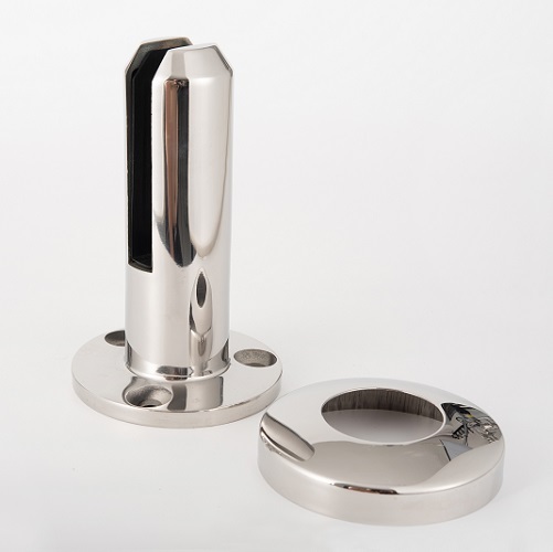 Round Surface Mount Glass Spigot