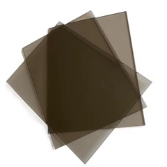 Brown tinted reflective glass