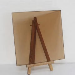 Brown tinted reflective glass