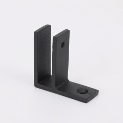 Abrazadera de vidrio a pared desplazada