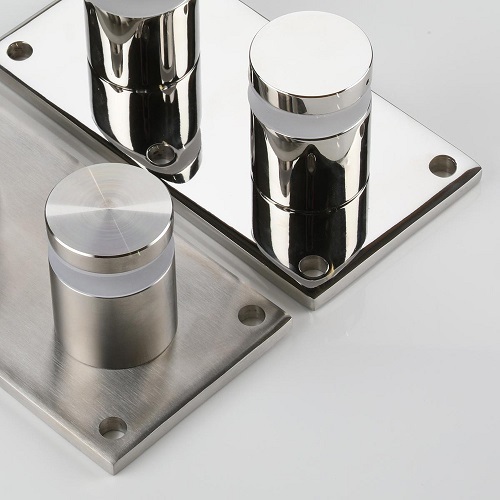 2" Glass Rail Standoff Fitting with Mounting Plate