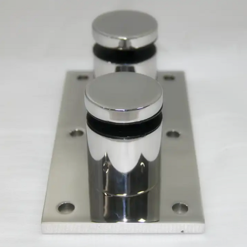 2" Glass Rail Standoff Fitting with Mounting Plate