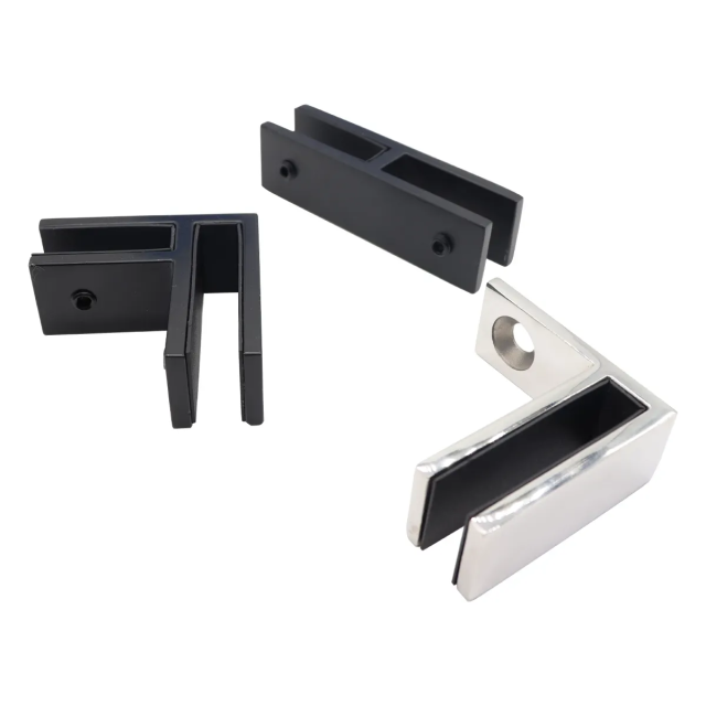 180° Square Glass-to-Glass Railing Clamp