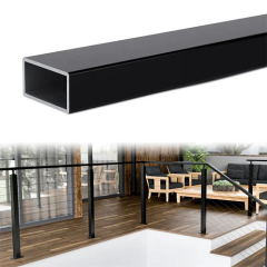 Stainless Steel Black Stair Post