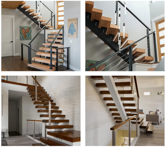 Stainless Steel Black Stair Post