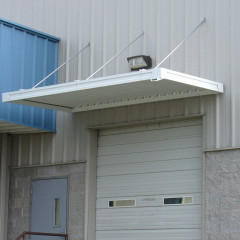Aluminum Door Awning with Overhead Braces