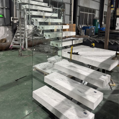 Galvanized Steel Staircase for Villa Office Building Hotel Mall