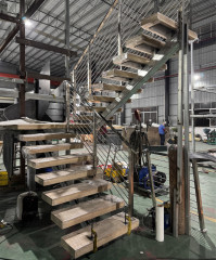 Galvanized Steel Staircase for Villa Office Building Hotel Mall
