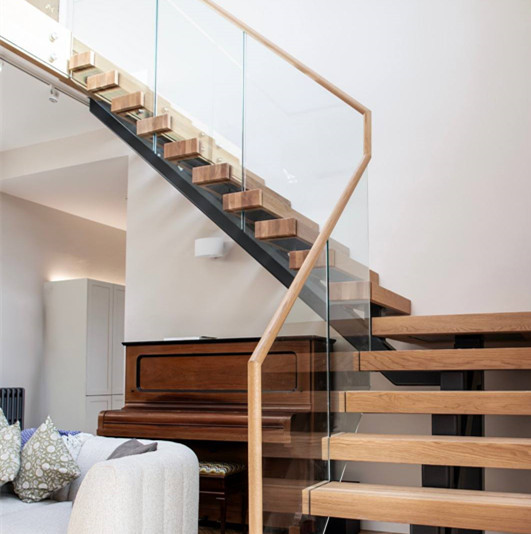 Galvanized Steel Staircase for Villa Office Building Hotel Mall