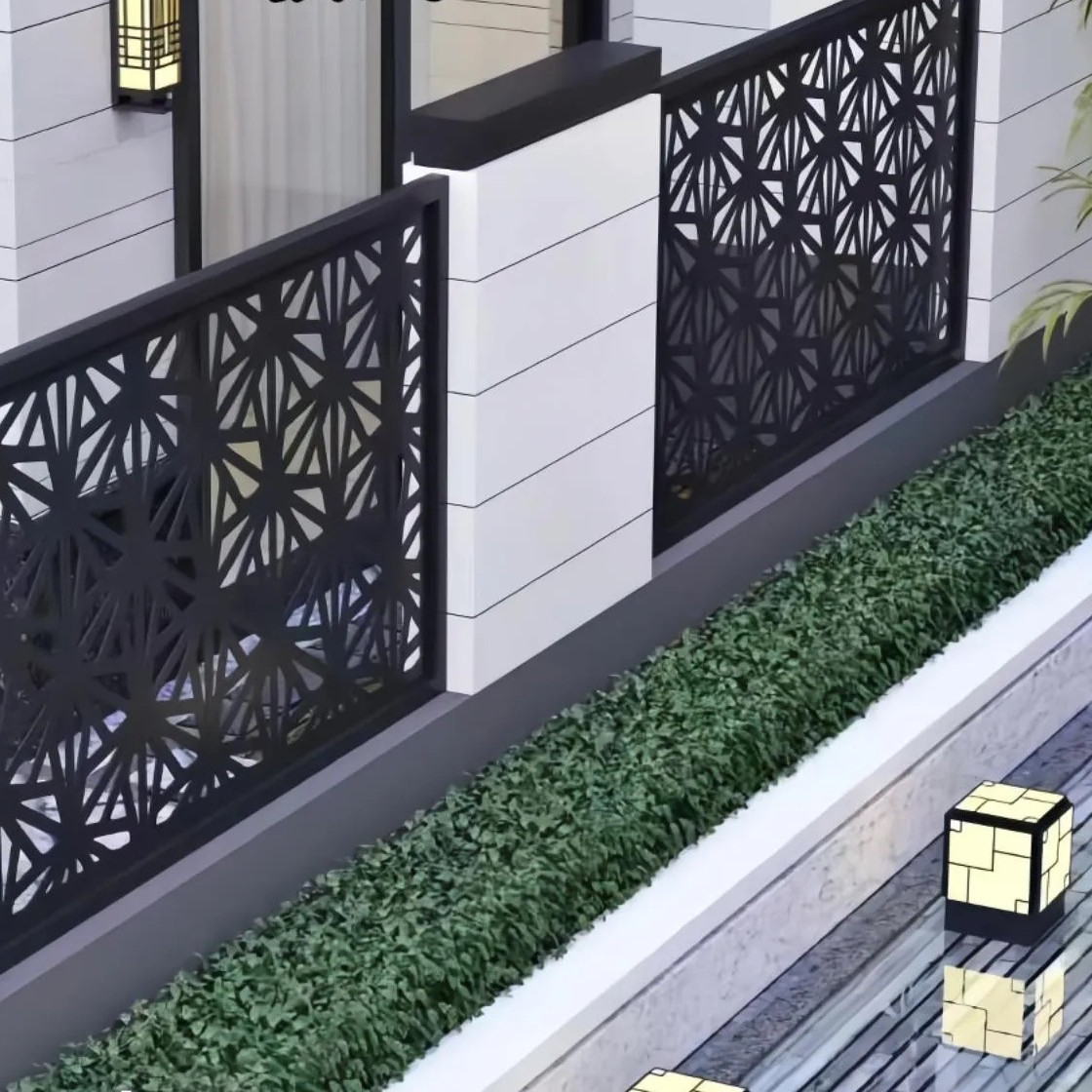 Perforated Metal Sheet Laser Cutting Fence for Outdoor Garden