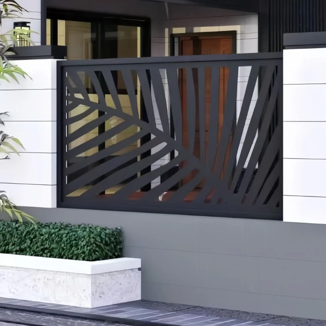Perforated Metal Sheet Laser Cutting Fence for Outdoor Garden