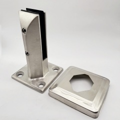 Stainless Steel Floor Mount Square Glass Spigot