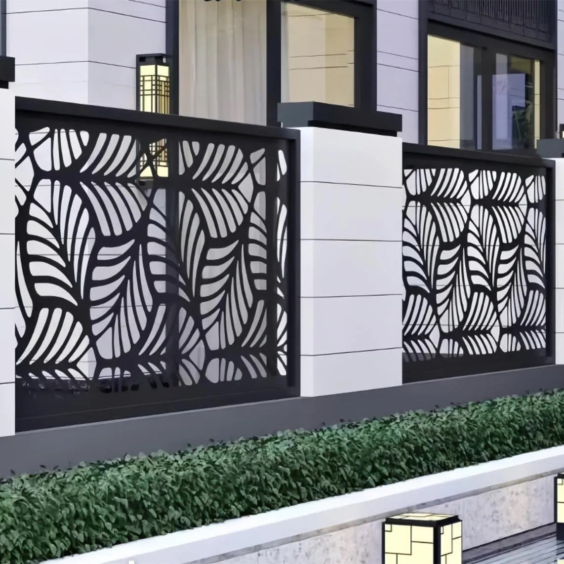 Decorative Aluminum Perforated Metal Sheet Gate and Rail