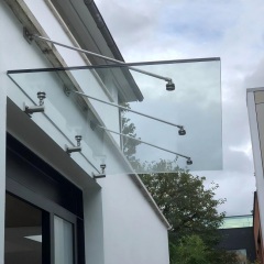 Glass Design Canopy for House Front Door