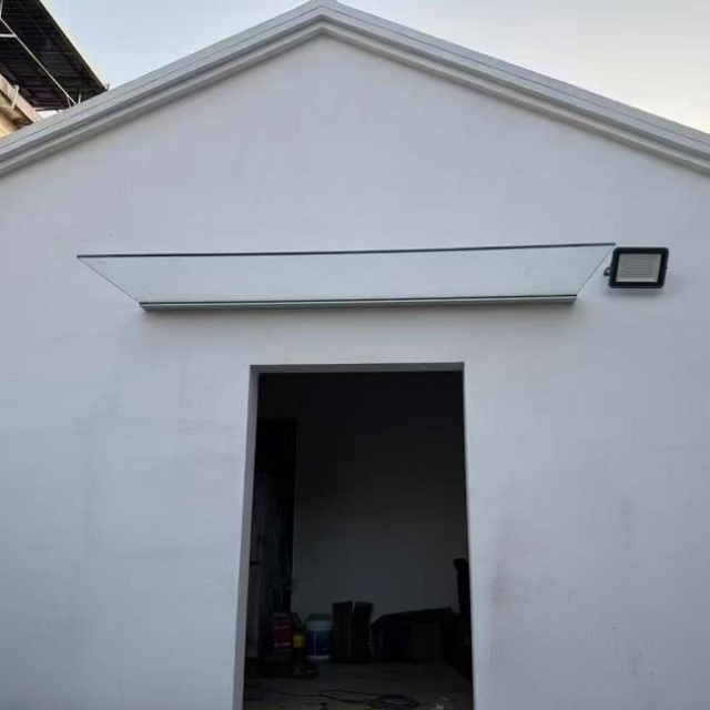 LED Glass Awning Canopy Design for Door and Window