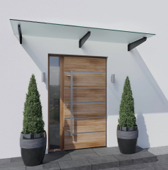 Modern Aluminium Glass Awning Canopy