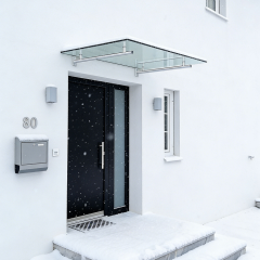 LED Glass Awning Canopy Design for Door and Window