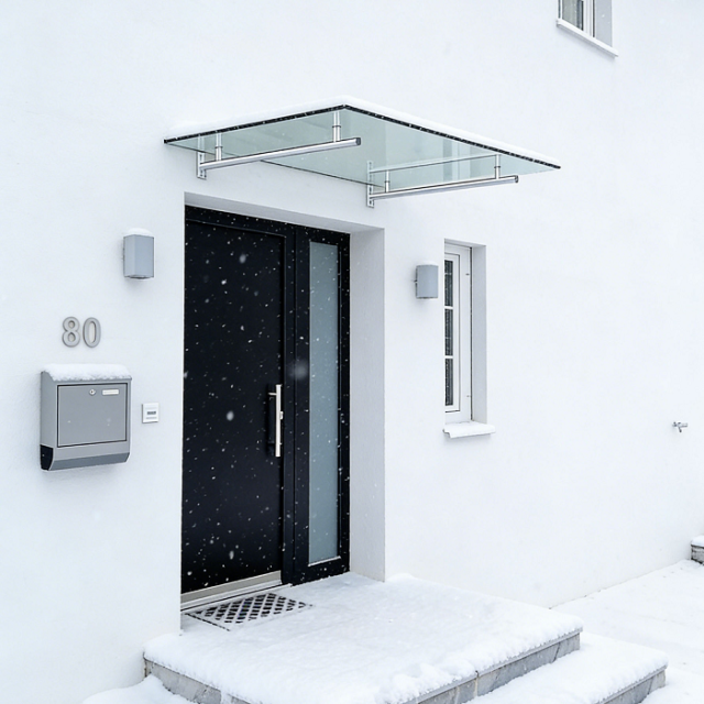 Glass Door Canopy Roof System for Villa House