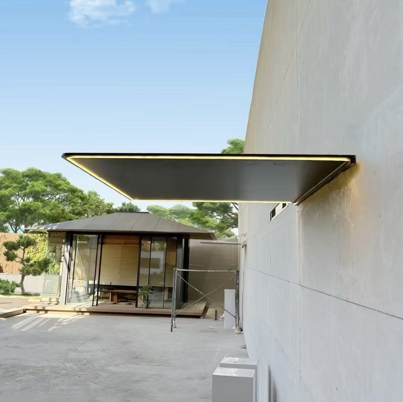 Aluminum Awnings for Doors Exterior Rain Snow Sunlight Protection