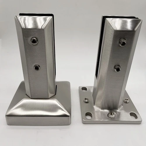 Floor Mount Square Glass Spigot Stainless Steel