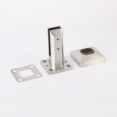 Floor Mount Square Glass Spigot Stainless Steel