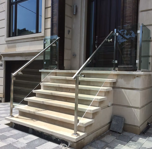 Stainless steel Glass Railing system for balcony and staircase