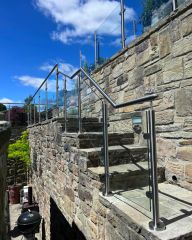 Balcony Design Stainless Steel Handrail Post