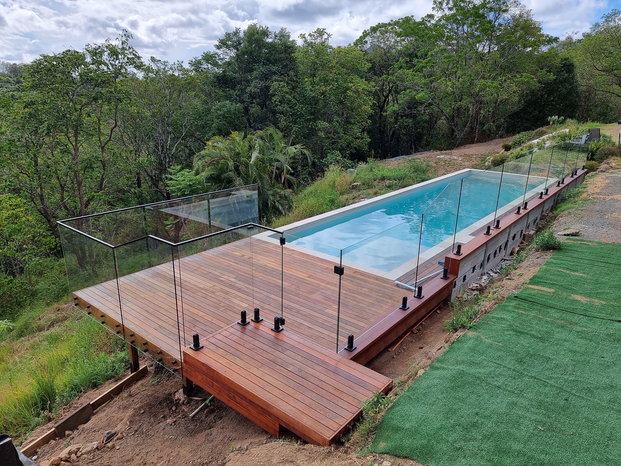 Frameless Glass balustrading design for pool fencing One-Stop Solution