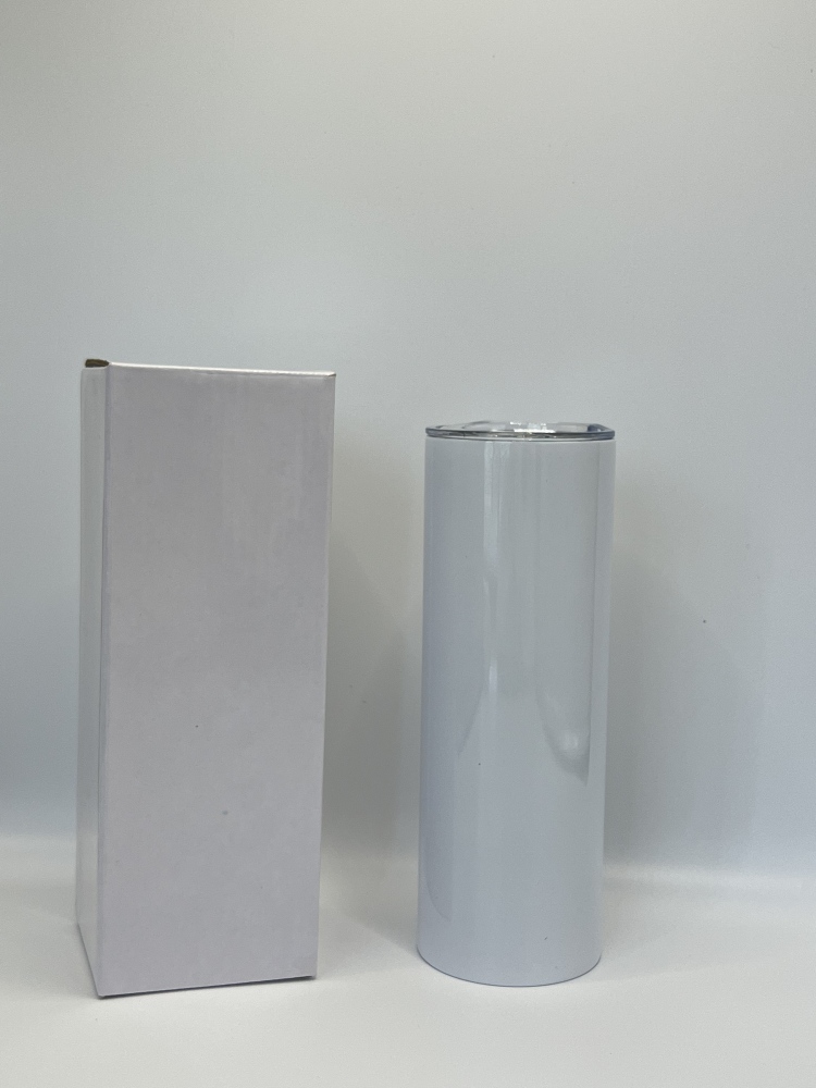 Yisli 20oz Sublimation Stainless Steel Tumblers With Plastic Lids/Straw 20oz Skinny Tumblers