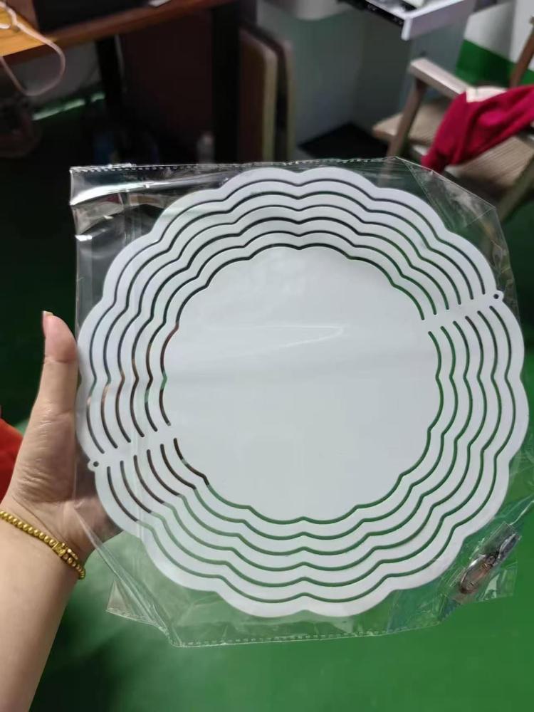 Sublimation 25pack 8inch 10inch White Round Wind Spinners from USA Warehouse