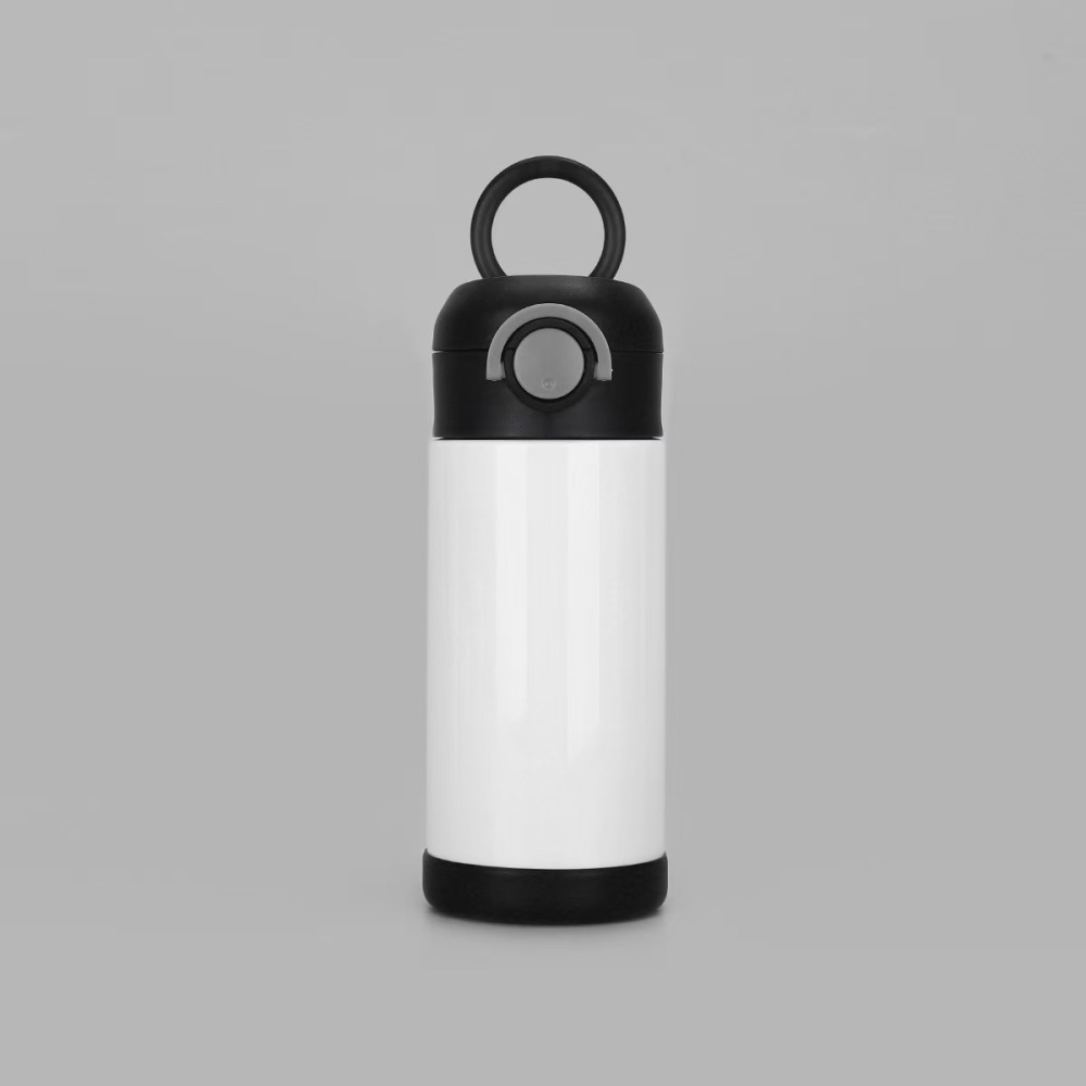 25pcs Mixed Color 12oz Sublimation Flip Top Kids Bottle Stainless Steel Water Bottle