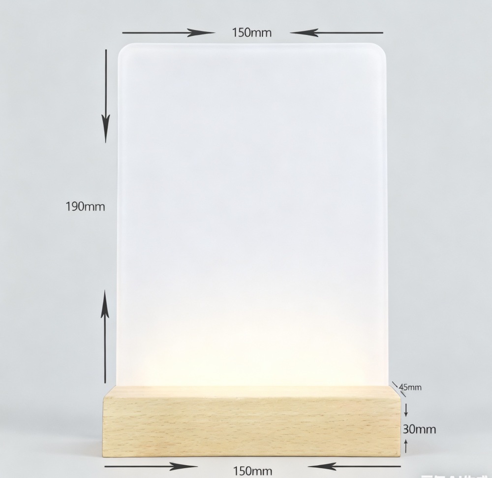 Sublimation 20pack 190mm*150mm Acrylic Picture Frame with Light