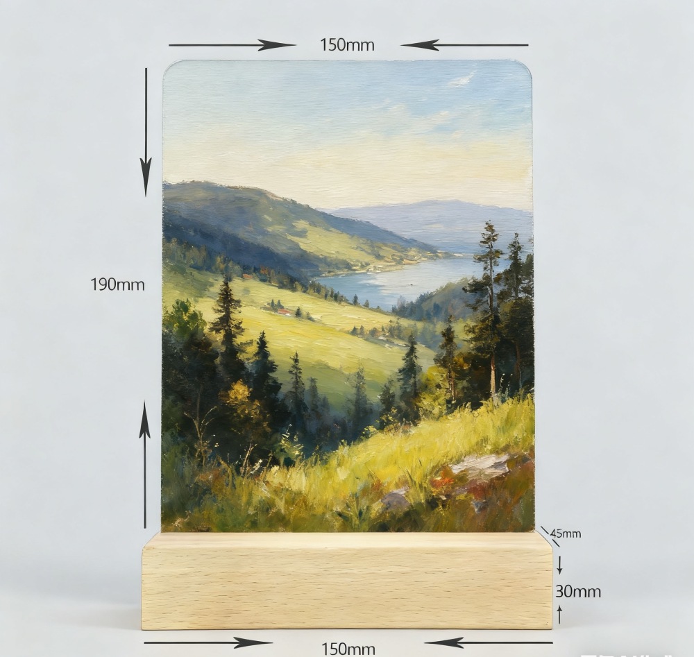 Sublimation 190mm*150mm Acrylic Picture Frame with Light