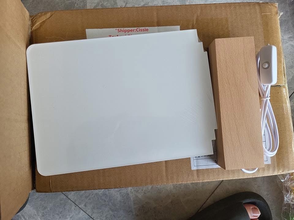 Sublimation 190mm*150mm Acrylic Picture Frame with Light