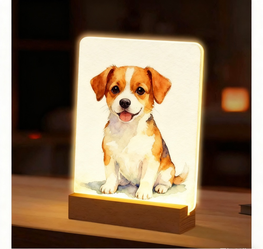 Sublimation 190mm*150mm Acrylic Picture Frame with Light