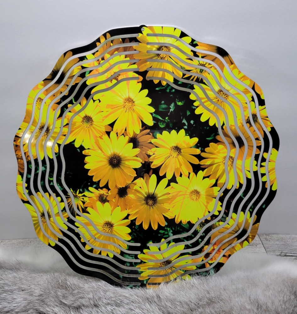 Sublimation 25pack 8inch 10inch White Round Wind Spinners from USA Warehouse