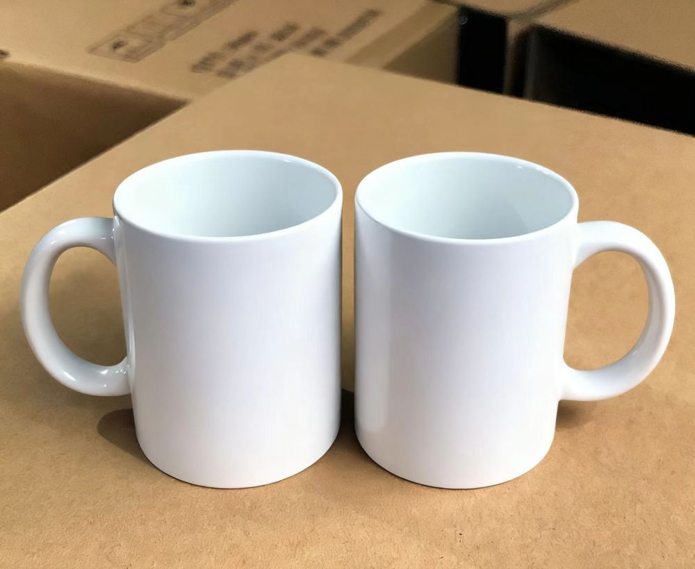 Yisli 36packs 11oz/15oz Sublimation White Ceramic Coffee Mugs With Handle Colorful Inside Sublimation UV DTF Ceramic Mugs With Handle