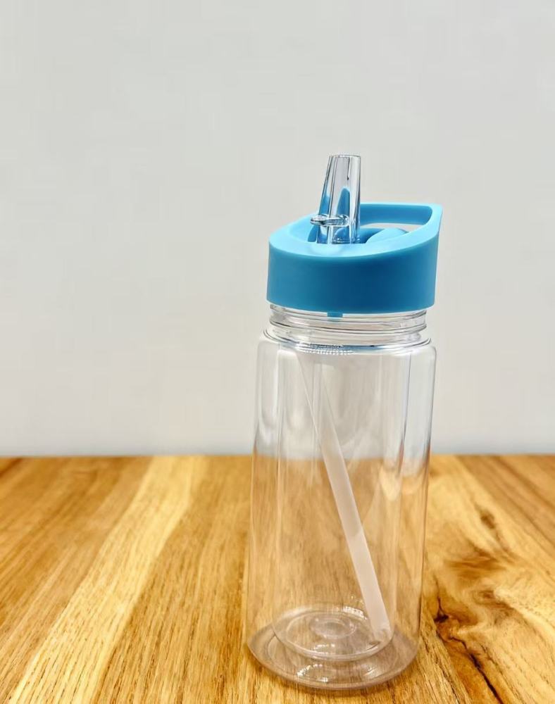 50pack 5colors 10oz Double Wall Acrylic Kids Snow Globe Water Bottle with plug available to UV dtf wraps