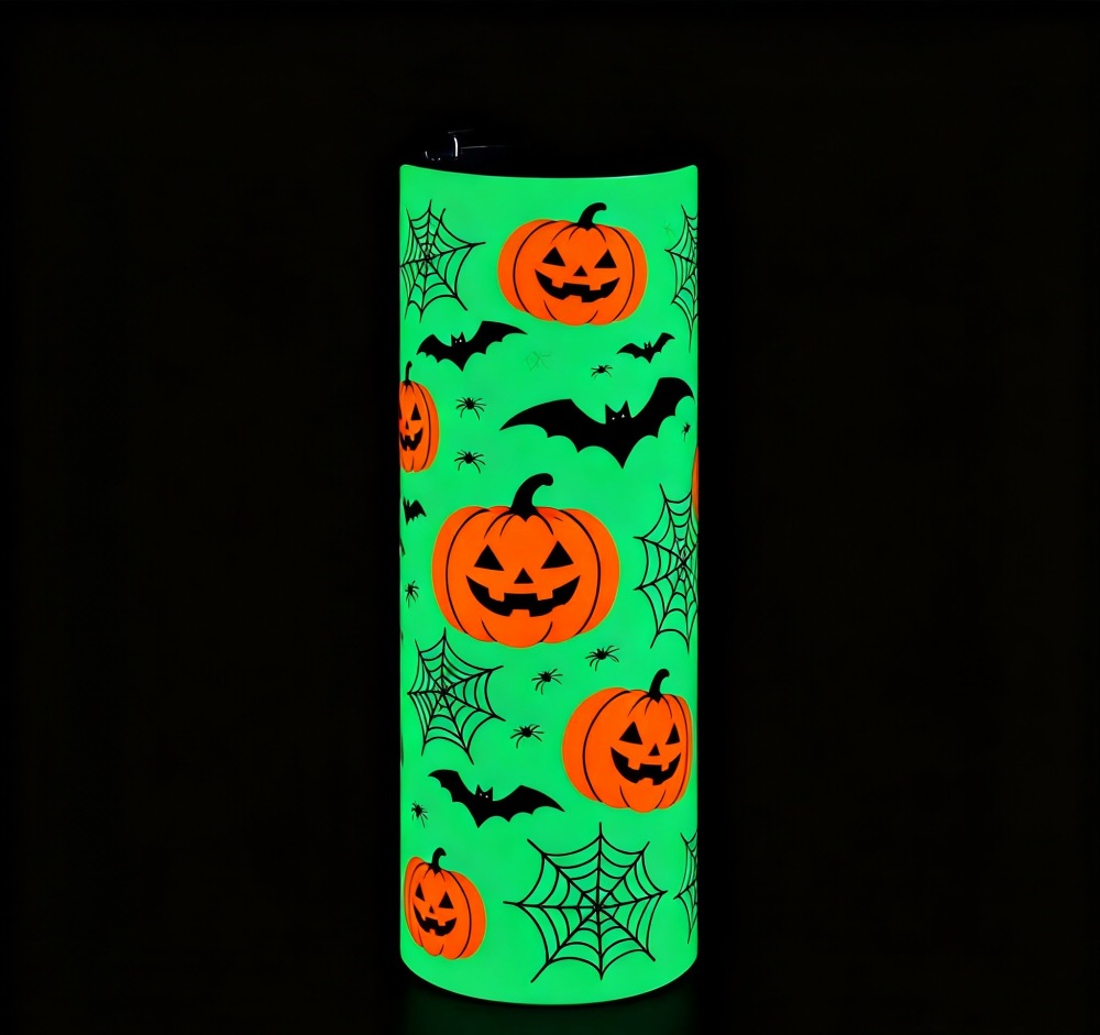 25pack 20oz Green or Blue  Sublimation Glow in the Dark Tumbler Wholesale Cups